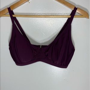 Athleta 34D Purple Swim Top